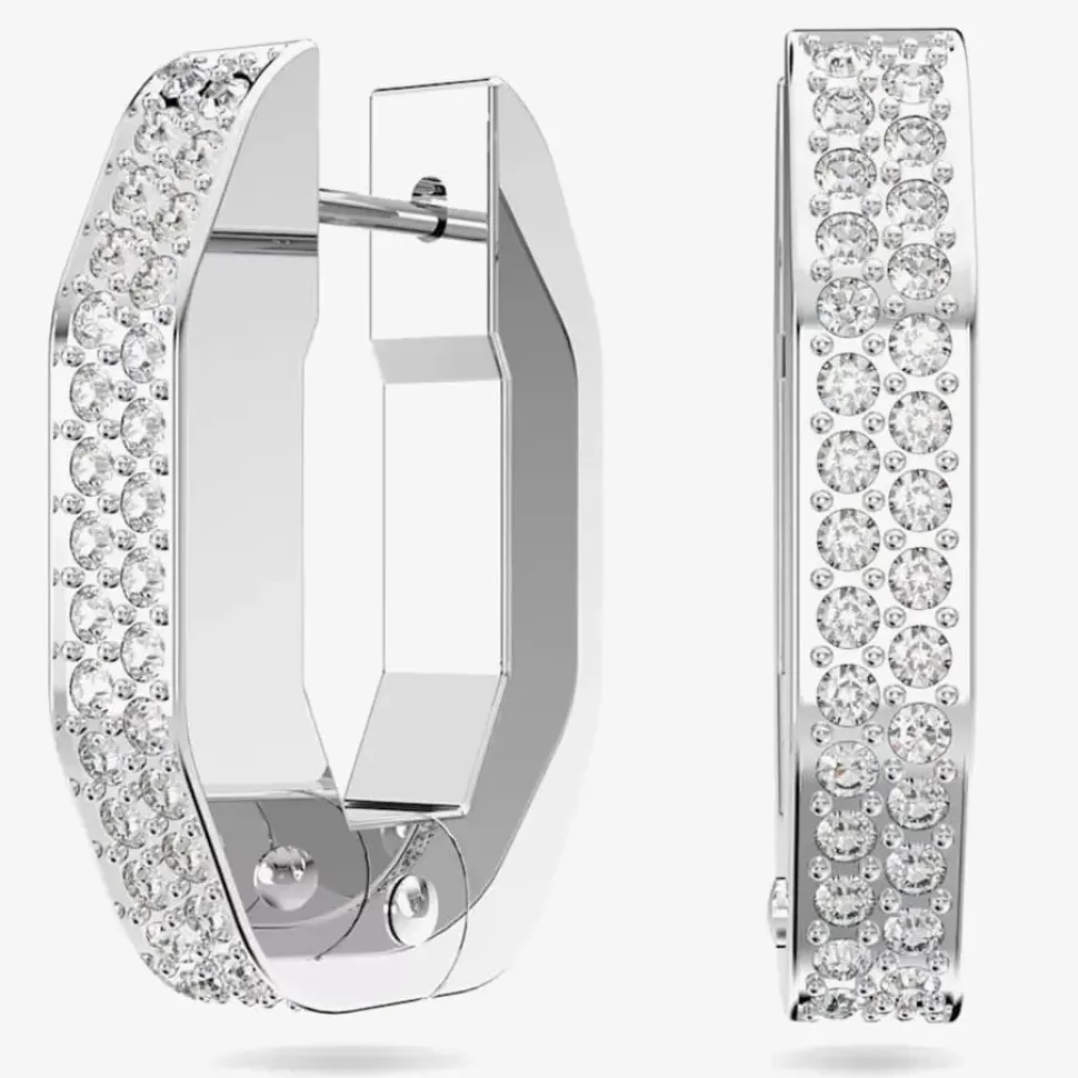 Dextera Crystal Octagon Small Hoop Earrings 5618307
