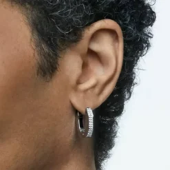 Dextera Crystal Octagon Small Hoop Earrings 5618307