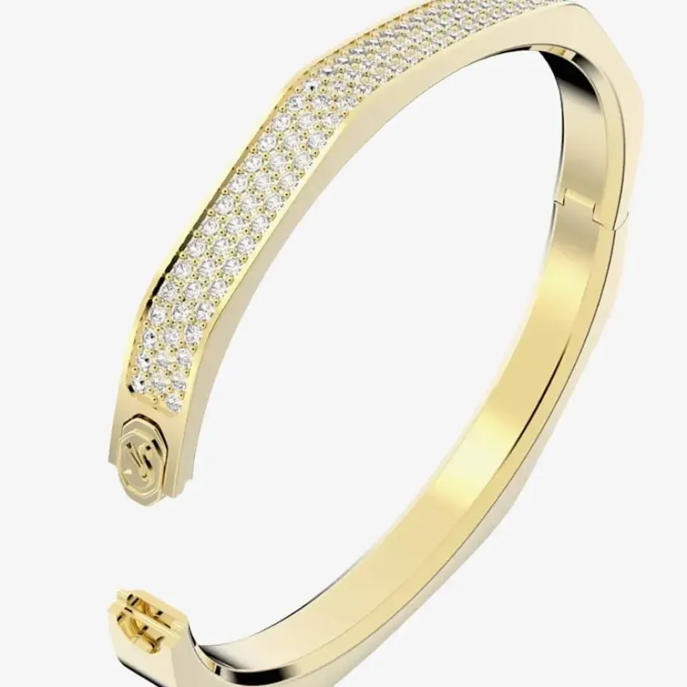 Dextera Gold Plated Octagon Bangle 5656845 (L)