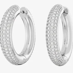 Dextera Silver Medium Hoop Earrings 5651392