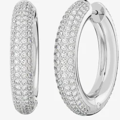 Dextera Silver Medium Hoop Earrings 5651392