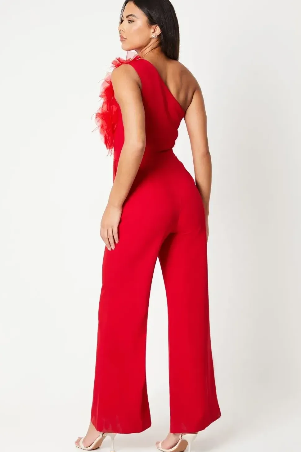 3d Floral Bodice Wide Leg Jumpsuit