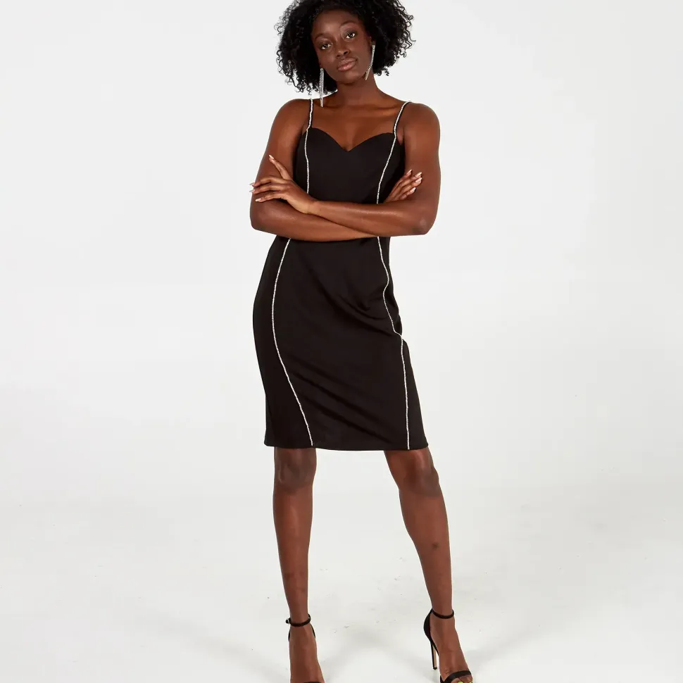 Diamante Detail Bodycon Dress