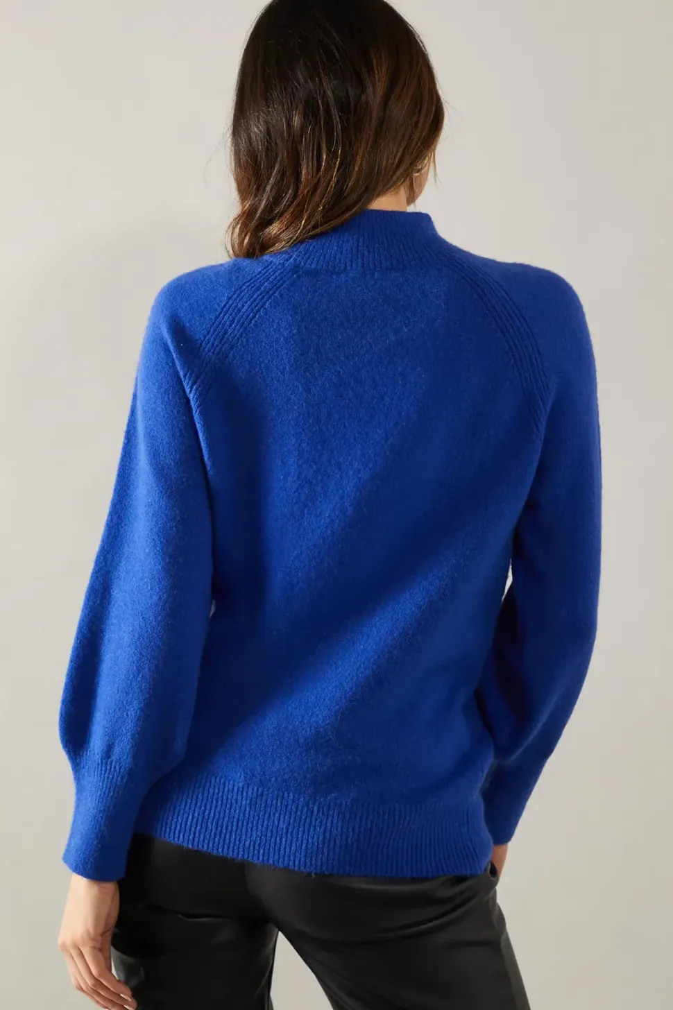Diamante Detail High Neck Jumper