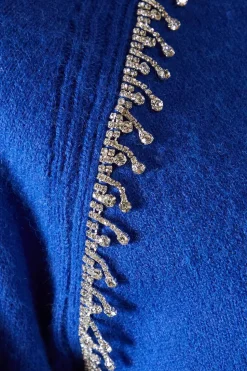 Diamante Detail High Neck Jumper