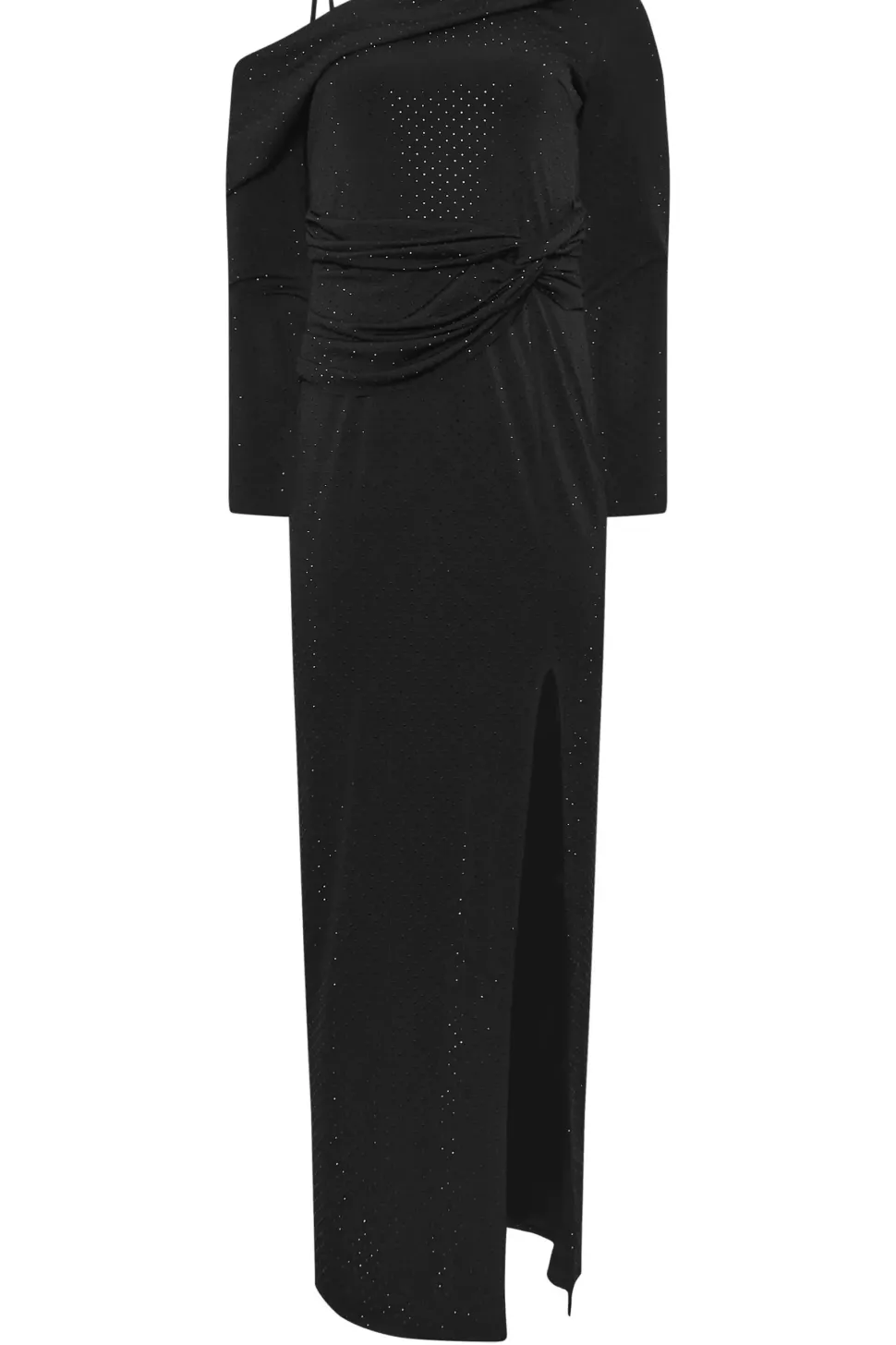 Diamante One Shoulder Maxi Dress
