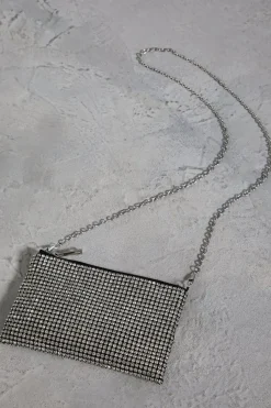 Diamante Rectangular Clutch Bag
