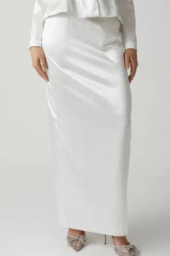 Diamante Satin Column Bridal Skirt