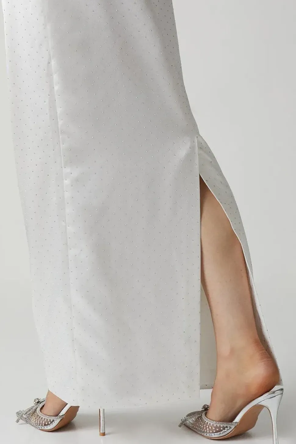 Diamante Satin Column Bridal Skirt