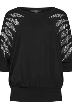 Diamante Sleeve Top
