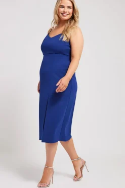 Diamante Strap Midi Dress