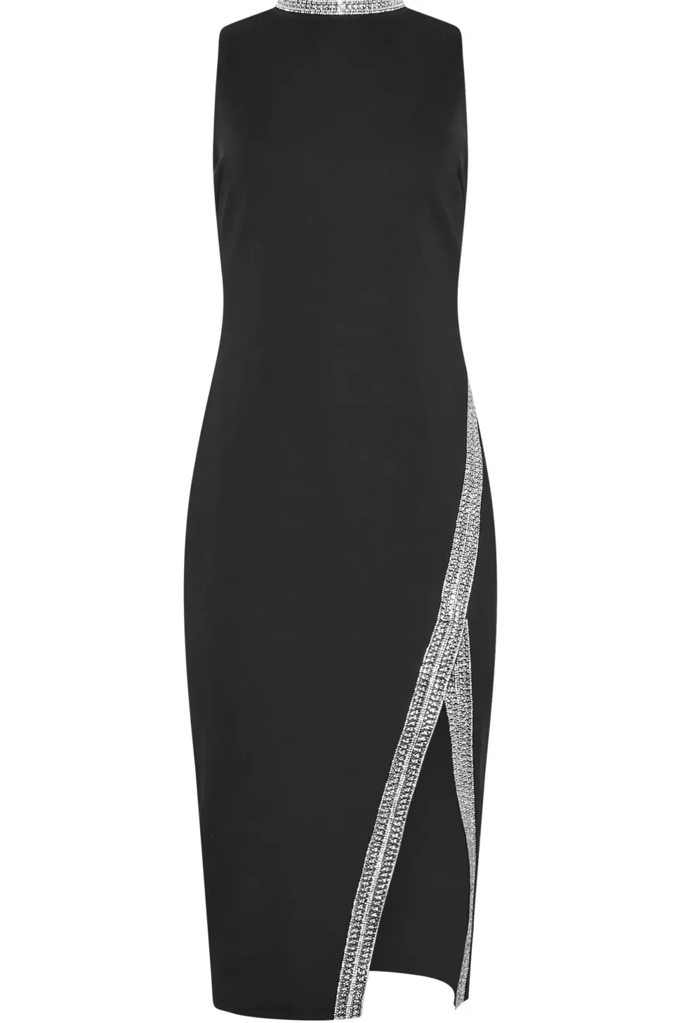 Diamante Trim Bodycon Dress