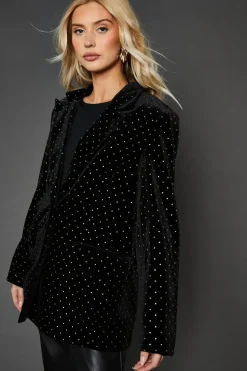 Diamante Velvet Blazer