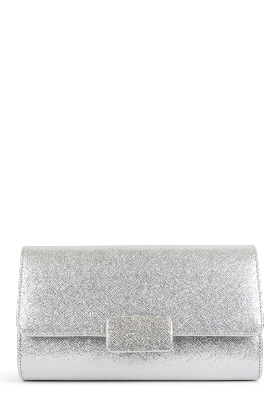 Diamante 'Donatella' Fold Over Soft Clutch Bag