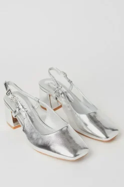 Dione Sling Back Medium Block Heel Court