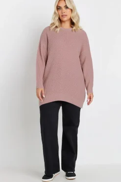 Dipped Hem Knitted Jumper