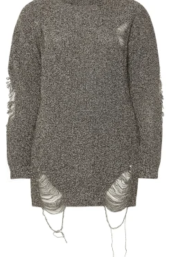 Distressed Knitted Jumper