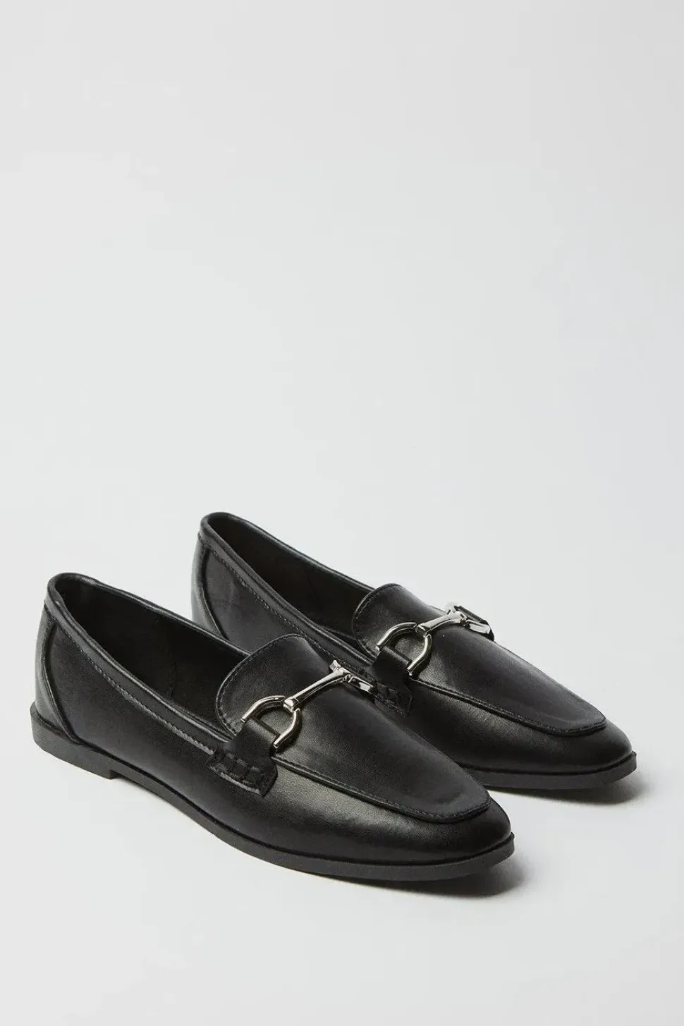 Dita Square Toe Snaffle Detail Loafers