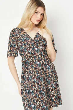 Ditsy Floral Empire Mini Dress