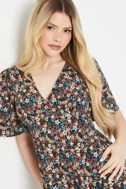 Ditsy Floral Empire Mini Dress