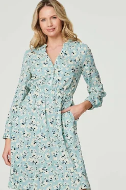 Ditsy Floral Knee Length Dress
