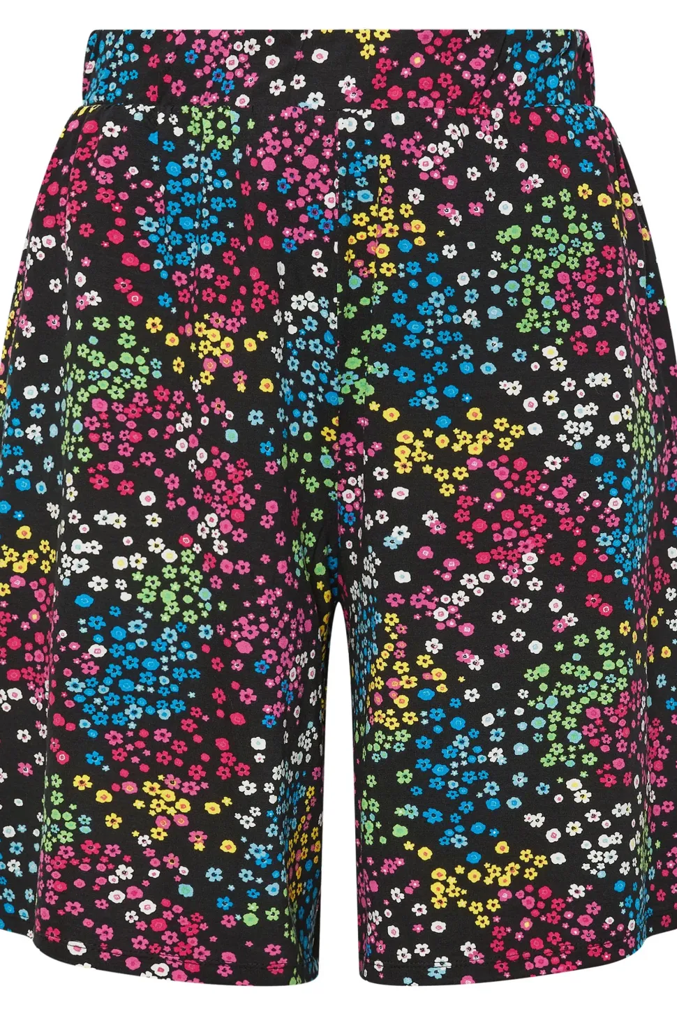 Ditsy Floral Print Jersey Shorts