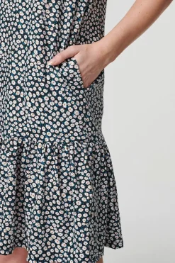 Ditsy Floral Short Tiered Dress
