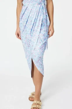 Ditsy Floral Tulip Hem Midi Dress
