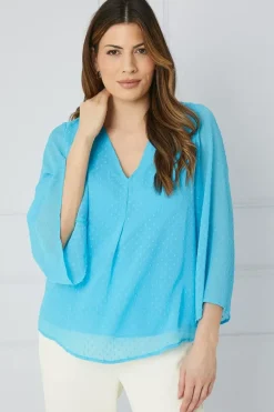 Dobby Pleat Detail Top