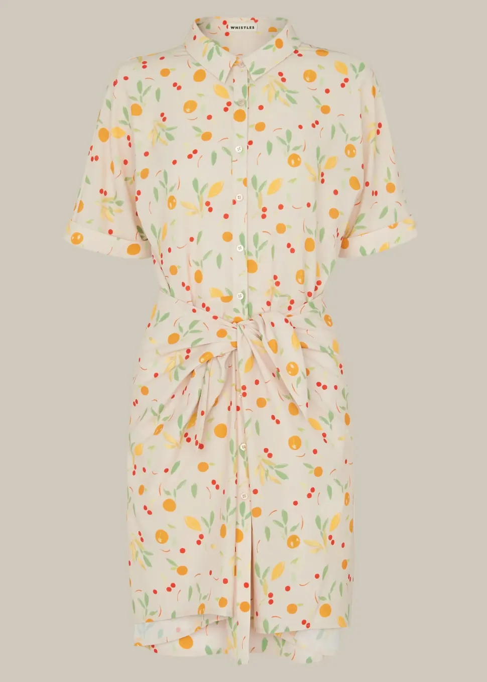 Dolly Fruit Tie Front Dress-Printed