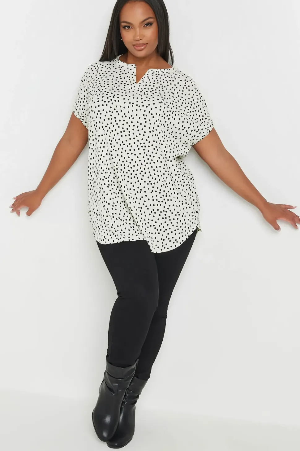 Dot Print Blouse