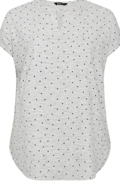 Dot Print Textured Top