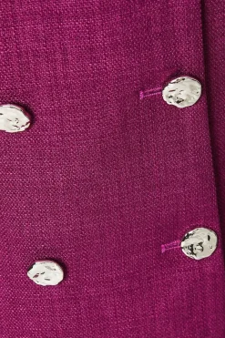 Double Breasted Boucle Shift Dress