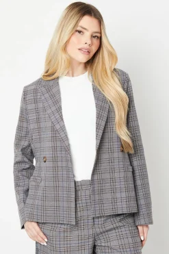 Double Breasted Short Blazer