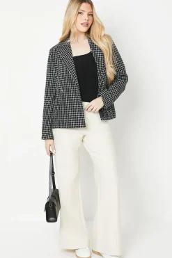 Double Breasted Short Blazer