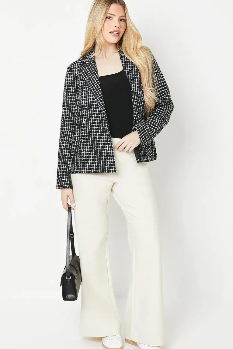 Double Breasted Short Blazer
