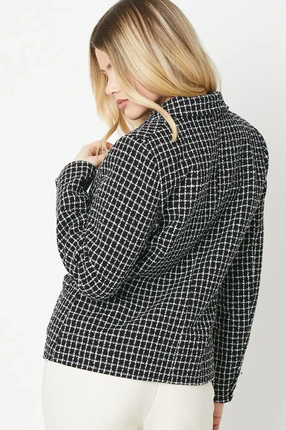 Double Breasted Short Blazer