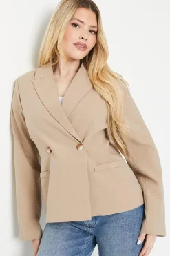 Double Breasted Short Blazer