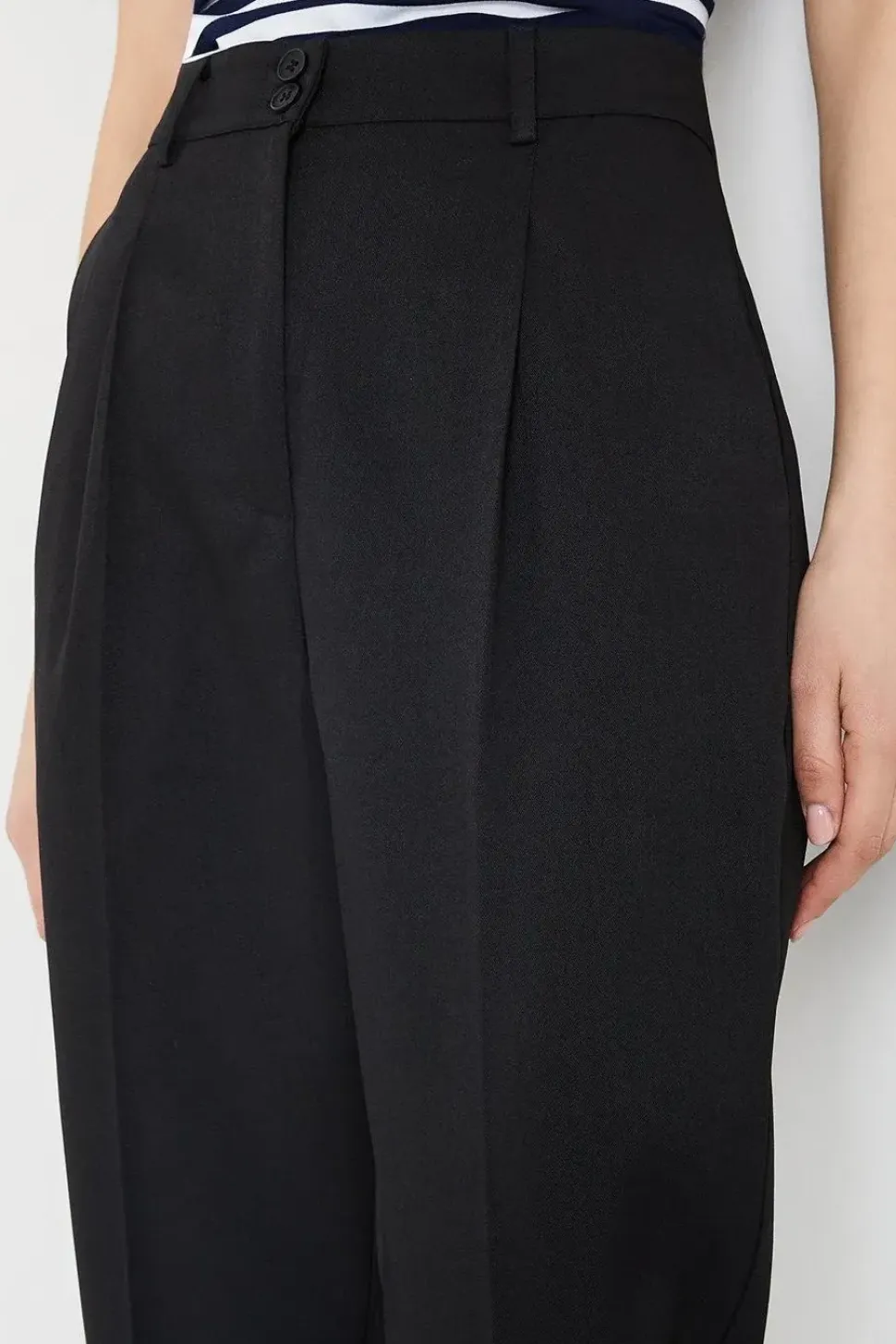 Double Button Turn Up Trousers