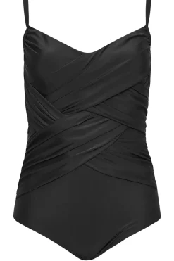 Double Crossover Tummy Control Swimsuit