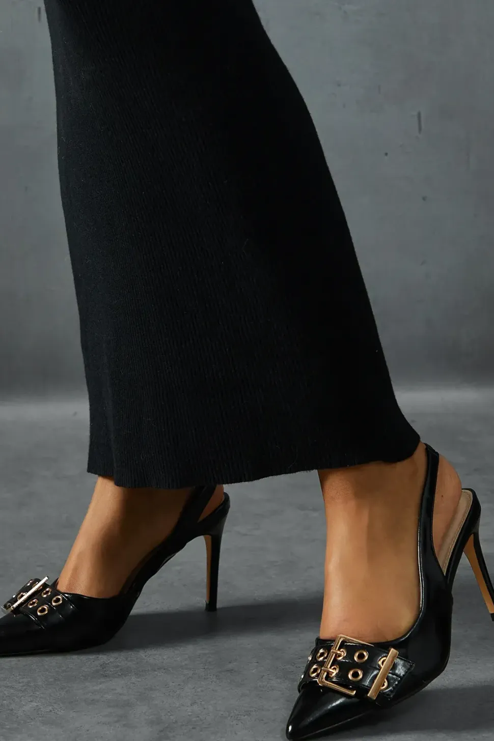 Double Strap Buckle Heels