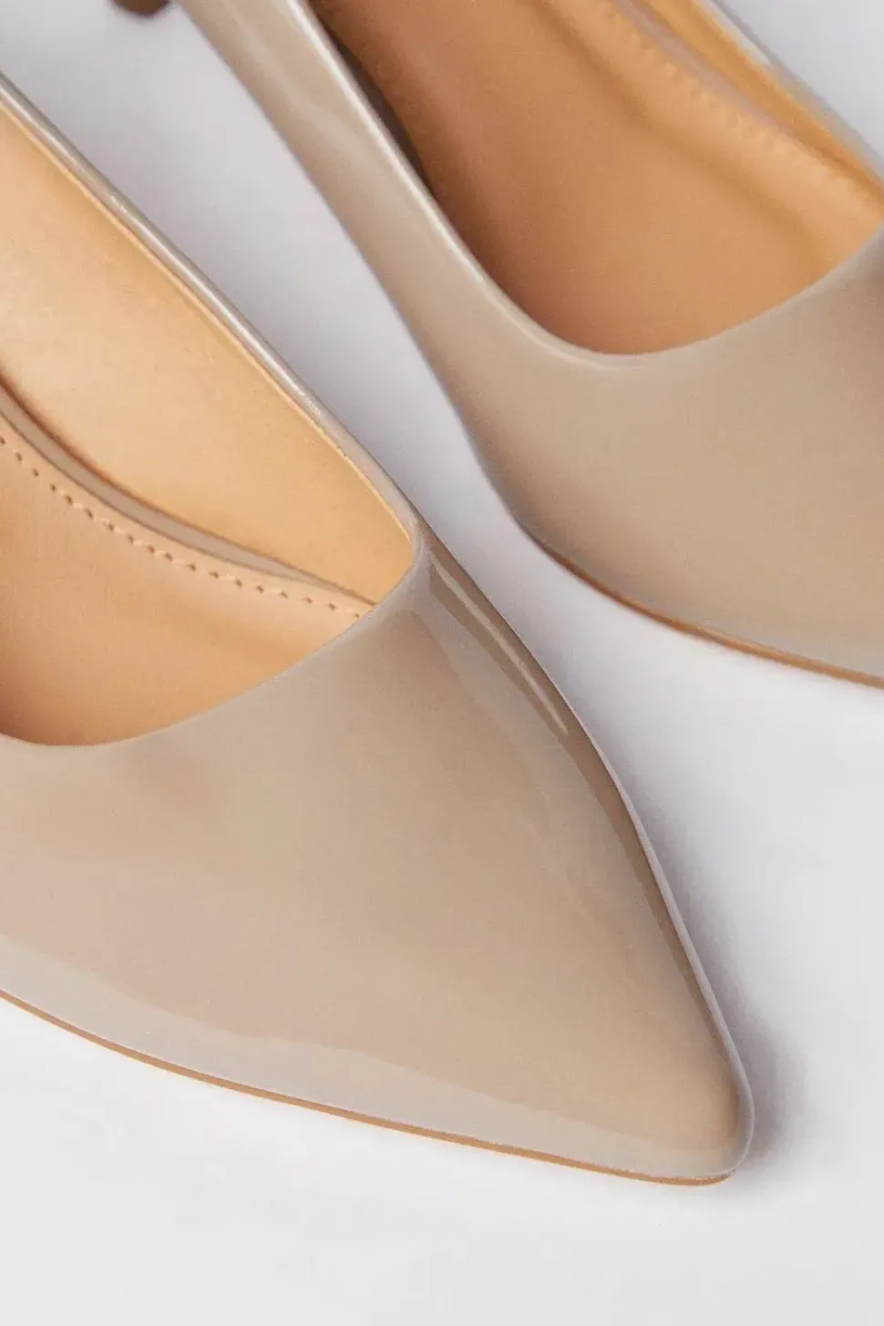Dove Kitten Heel Court Shoes