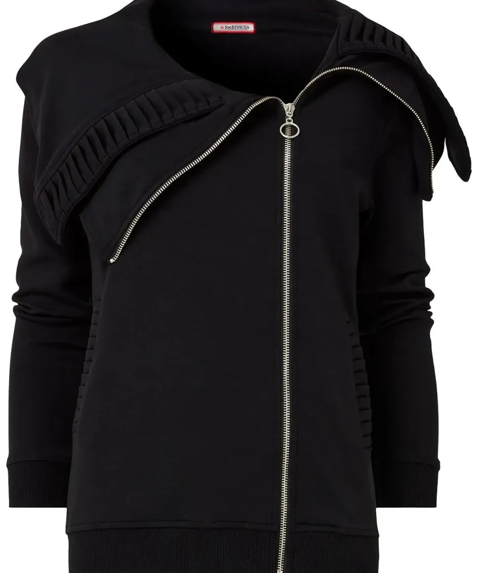 Dramatic Collar Jersey Top