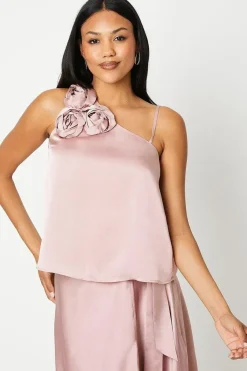 Drape Satin Wrap Skirt