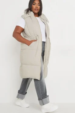 Drawcord Panelled Gilet
