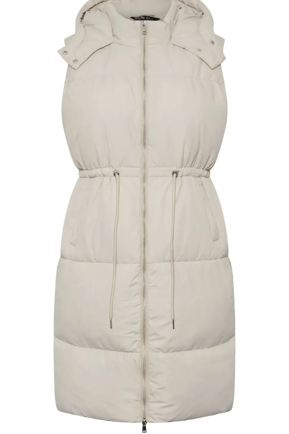Drawcord Panelled Gilet