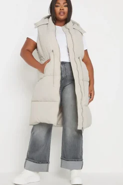 Drawcord Panelled Gilet