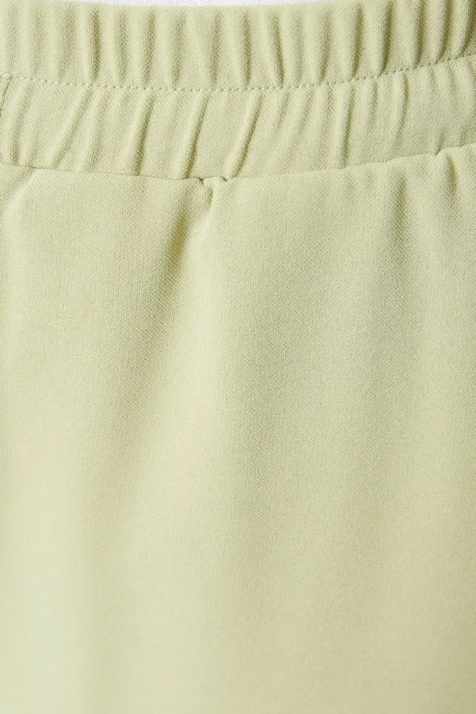 Drawstring Tie Waist Wide Leg Trouser