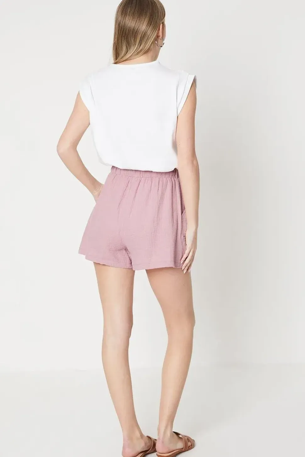 Drawstring Waist Shorts