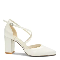 Dyeable satin 'Alysha' High Block Heel Court Shoes